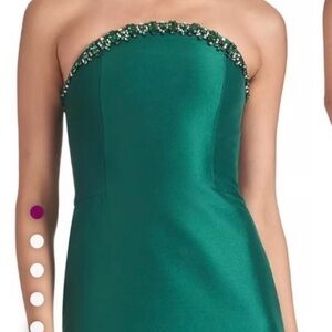 Sachin and Babi Preston Emerald Gown